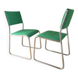 2 chrome Bauhaus chairs