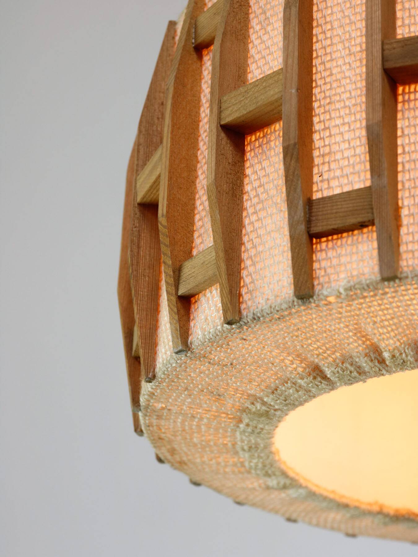Mid-Century Danish Pendant Lamp in Teak, 1960s