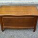 Vintage Louis XV style wooden toy storage chest bench 1980