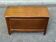 Vintage Louis XV style wooden toy storage chest bench 1980