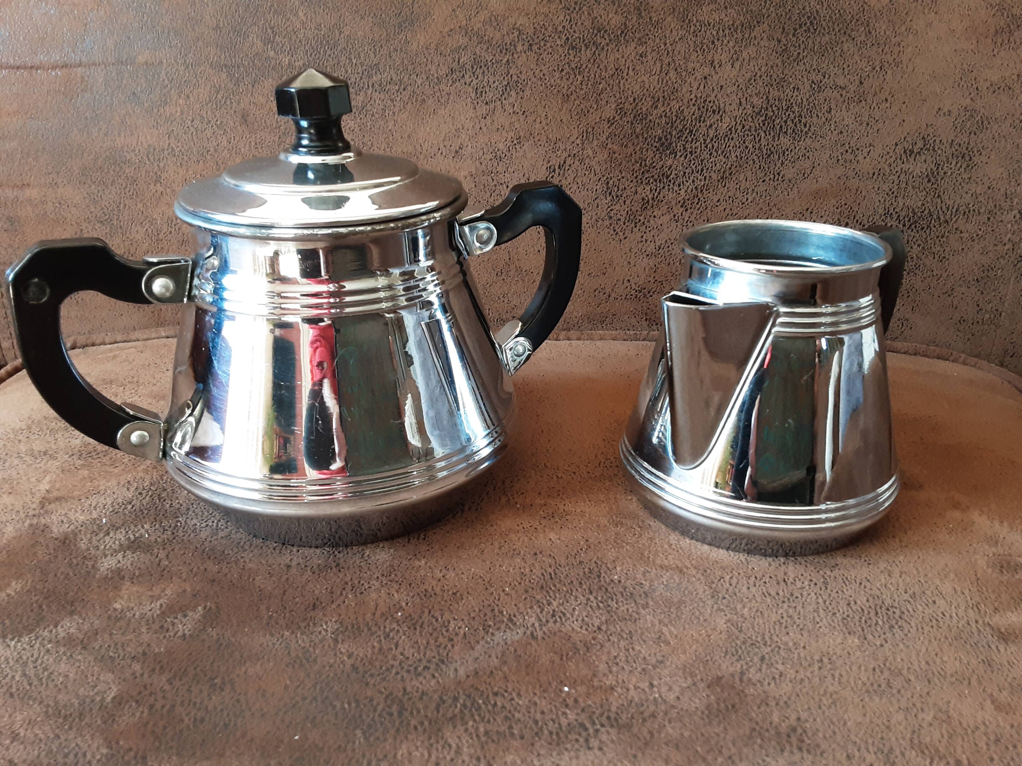 Vintage metal coffee service set