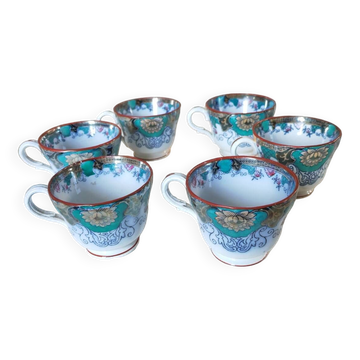 6 tasses Canton Boch Frères