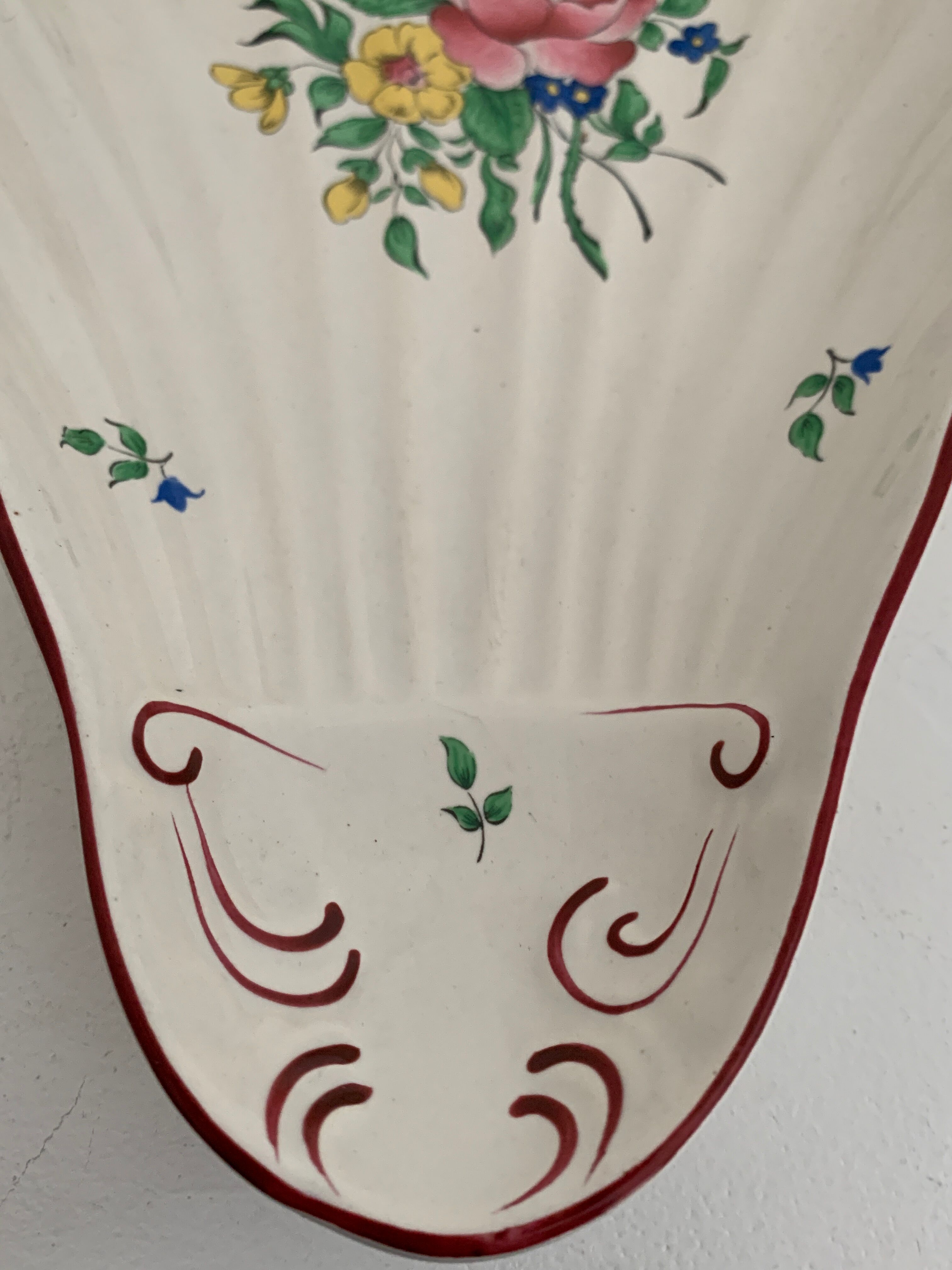 Ravier old earthenware shell KG Lunéville