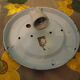 Pressed glass ceiling light, porcelain socket