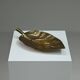 Brass leaf fruit bowl, 1970s Europe.