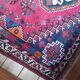 Vintage Iranian rug from the 1950s. Handcrafted, handmade.