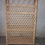 Rattan and wicker folding shelf