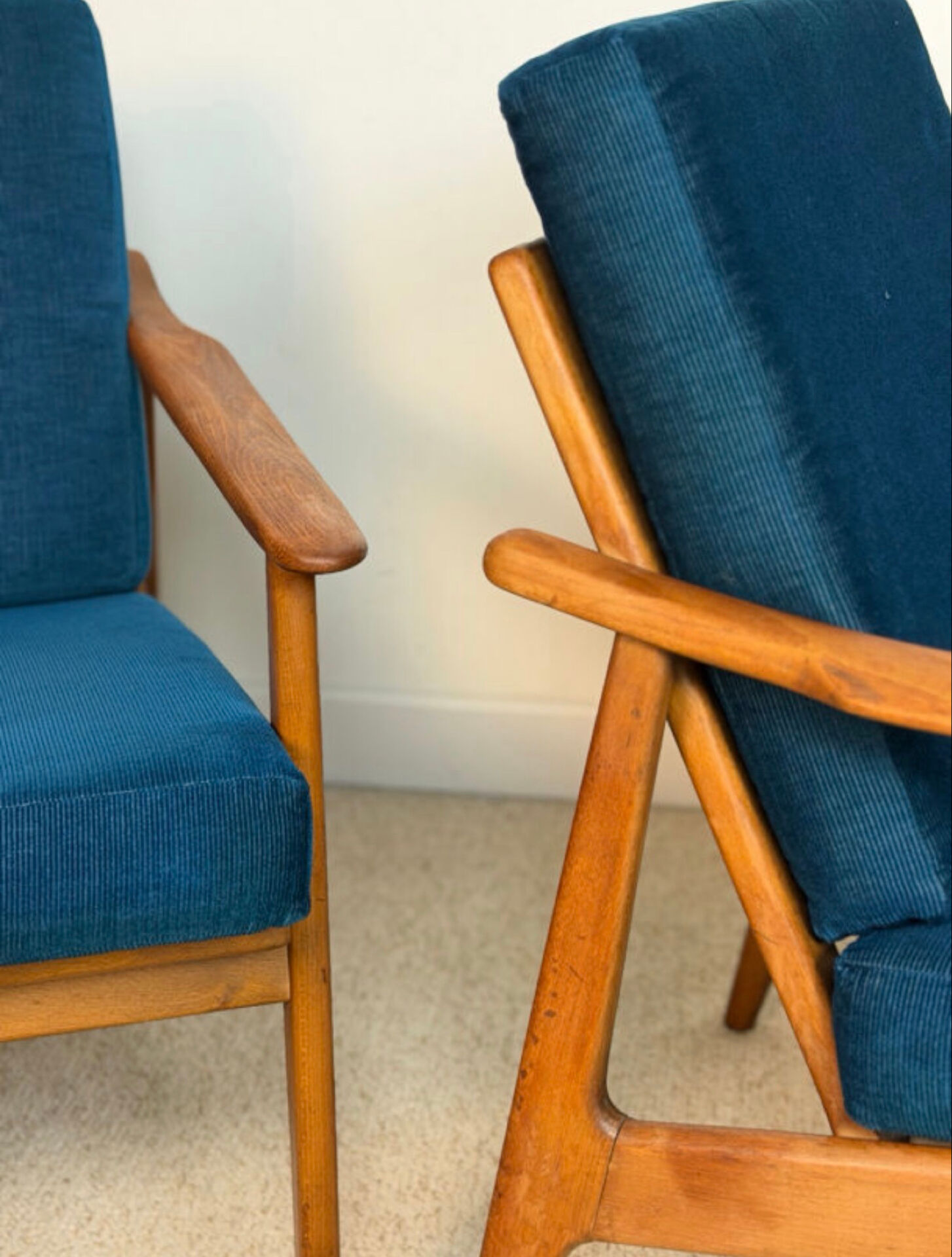Pair of Scandinavian style armchairs