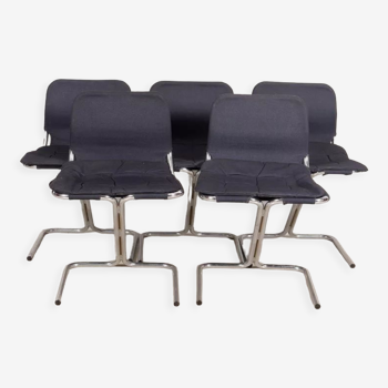 Lot de 5 chaises de Ekstrand & Norman ,1970s Dux