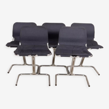 Set of 5 chairs by Ekstrand & Norman ,1970s Dux
