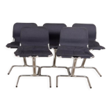 Set of 5 chairs by Ekstrand & Norman ,1970s Dux