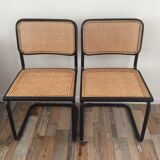 Pair of chairs Marcel Breuer Cesca S32
