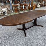 Extensible Baumann table in oak from the 1960s.