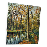 Paysage de forêt signé