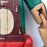 Pinocchio articulated wooden puppet, height 81 cm