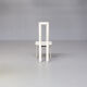 Antonello Mosca ‘royal’ white leather high back chairs for Ycami set/6