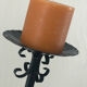 Vintage wrought iron candle holder