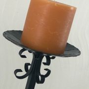 Vintage wrought iron candle holder