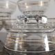8 glasses of champagne bordered gold and feet star vintage 30'S years