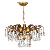 Leaf chandelier with tassels