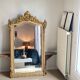 Antique Louis XV rocaille mirror 153x91 cm