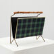Mid-Century Modern Magazine holder with Bamboo Handle, Belgium 1960s