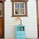Blue bedside
