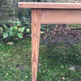 Farm table feet tapered rough wood