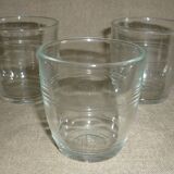Small transparent Duralex glass x3