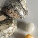 Vintage Marble Chicken with Eggs Sculpture