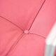 Vintage 1980s Eileen Gray Red Fabric and Metal Daybed