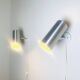 Cylindrical C-1582 Metallic Wall Lamps By Raak Amsterdam, The Netherlands 1960S