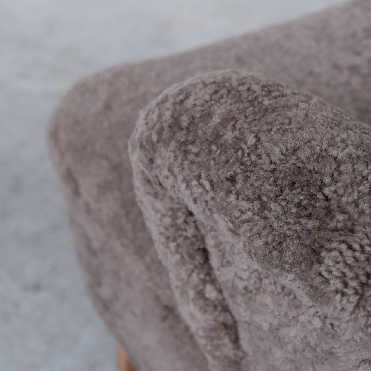 Gösta Jonsson Shearling Mid-Century Swedish Lounge Chair