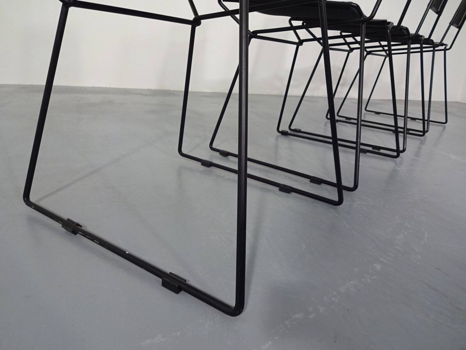 Metal Chairs by Rolf Rahmlow, 1980s, Set of 4