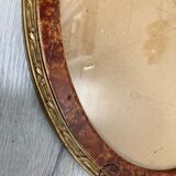 Oval frame imitation magnifying glass