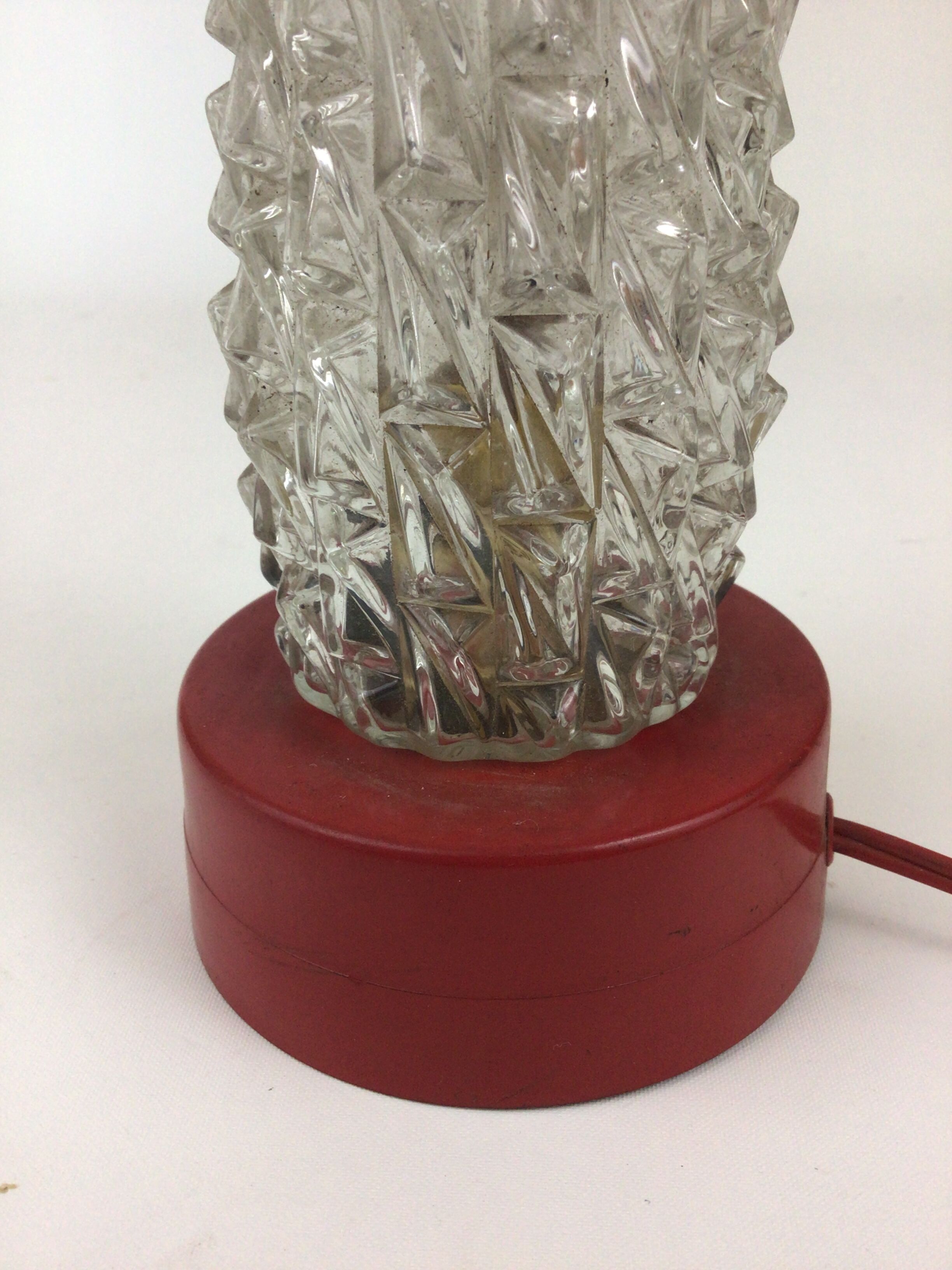 Lampe veilleuse vintage 60´s métal verre
