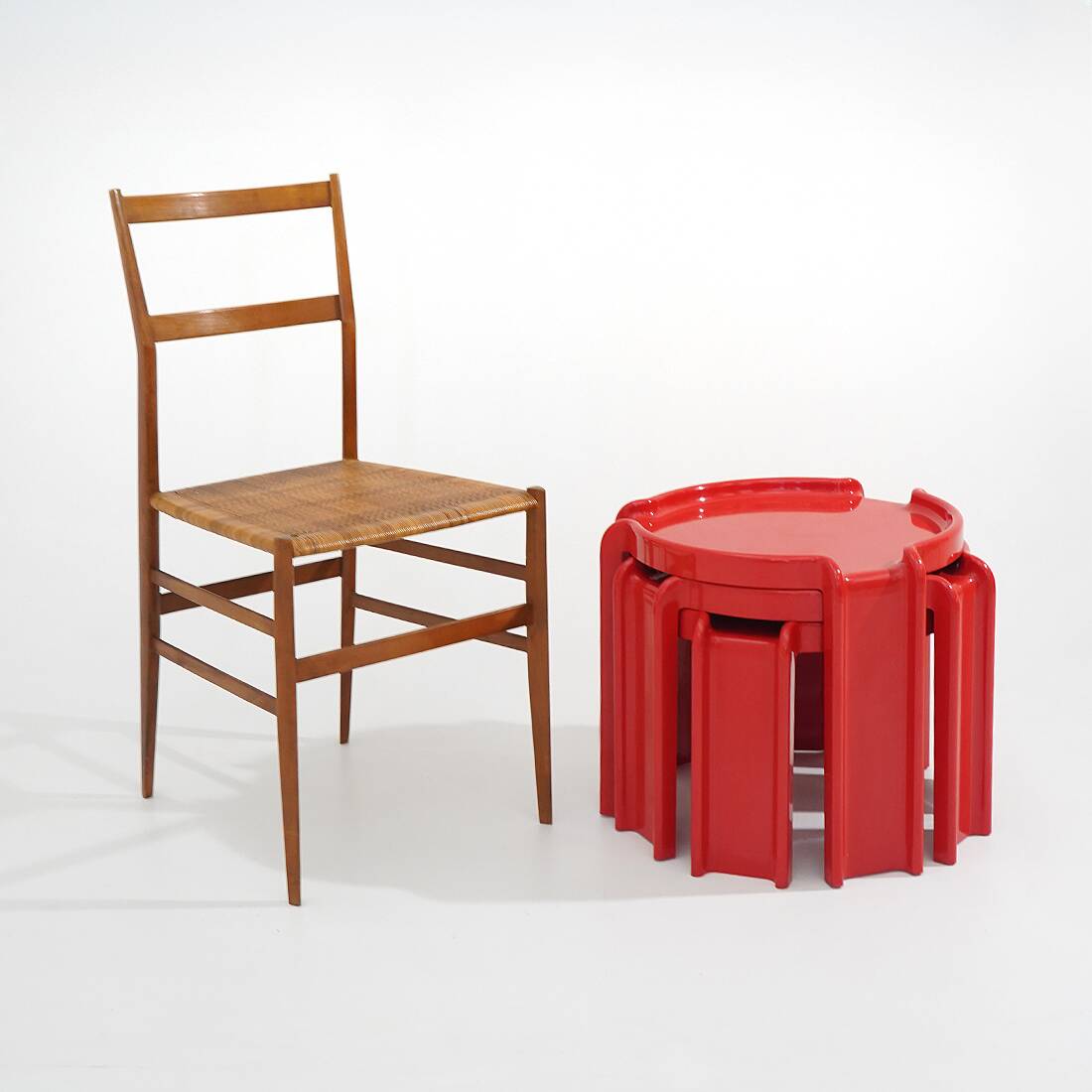 3 coffee tables by Giotto Stoppino for Kartell, 1960s