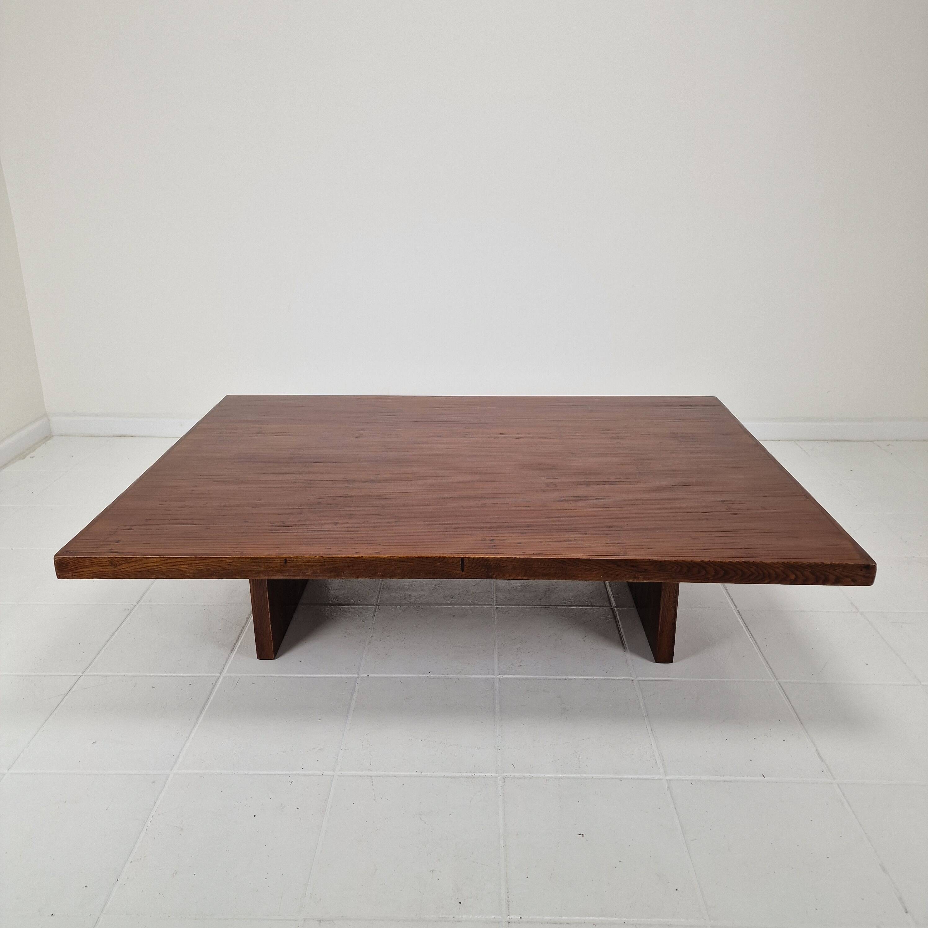 Large Bamboo "Wabi Sabi" Coffee Table by Axel Vervoordt, Belgium, 1980's