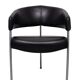 Set of 4 Black Leather Dining Chairs by Castelijn, 1990s
