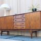 Vintage Scandinavian rosewood sideboard, 1960s