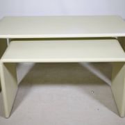 Space Age nesting desk in fiberglass, set of 2, 1970s