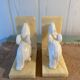 Alabaster Elephant Bookends