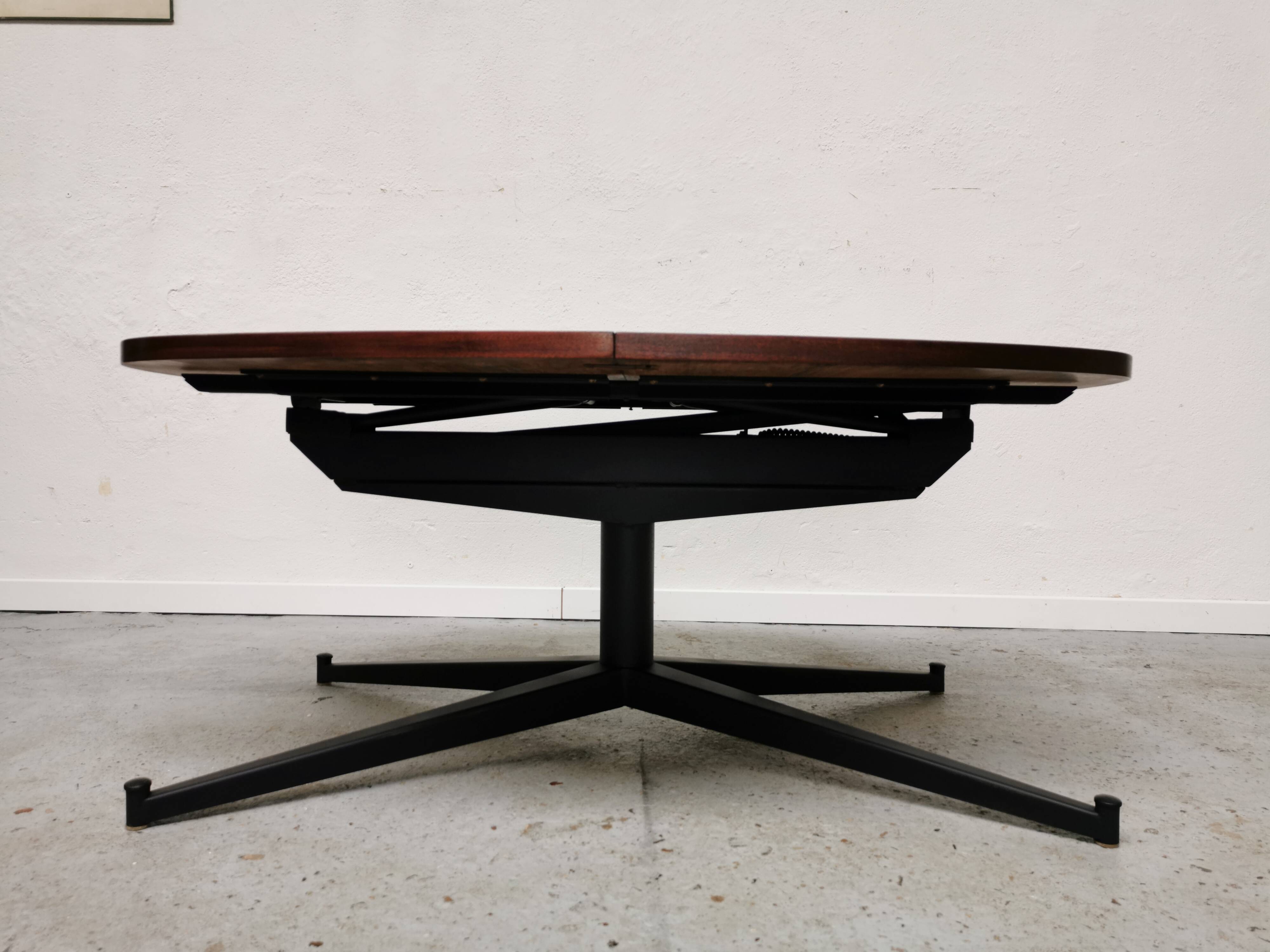 Table basse vintage relevable transformable scandinave