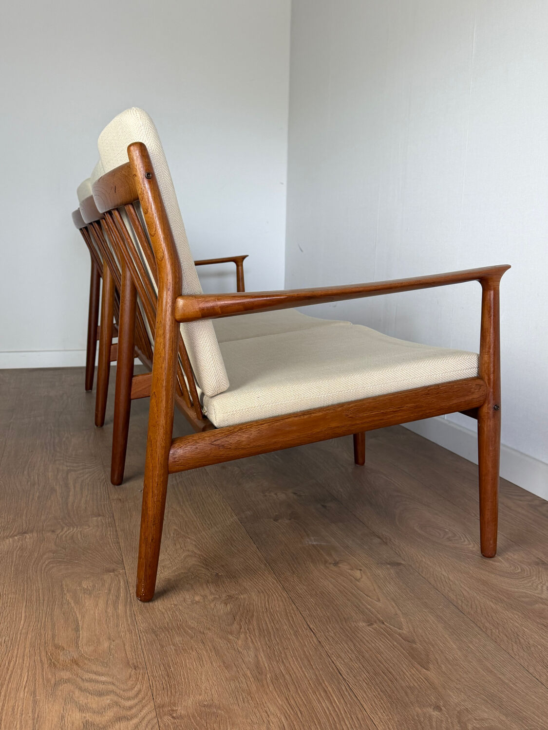 Scandinavian banquette in the style of Sven Ellekaer Eriksen from the 1960s.