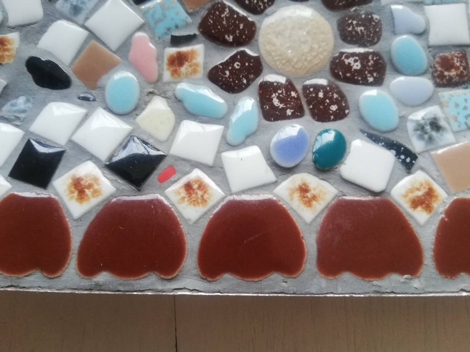 Petit plat de service mosaïque Vintage