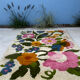 80s floral rug handmade tapitouf in pieces