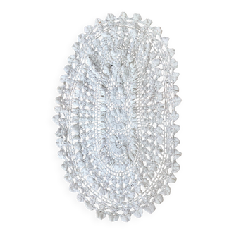Vintage white crochet doily
