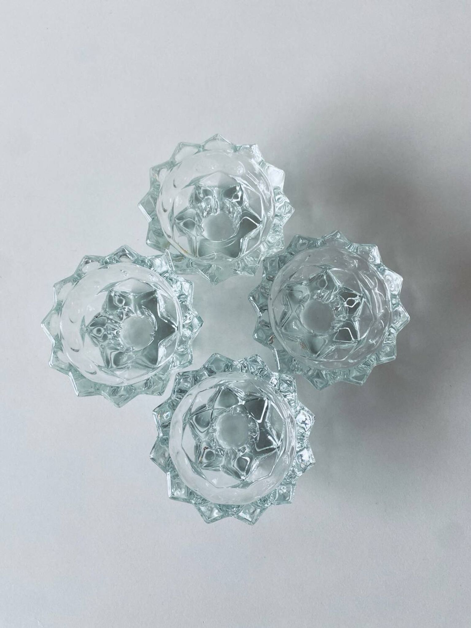 Bougeoir étoilé en cristal