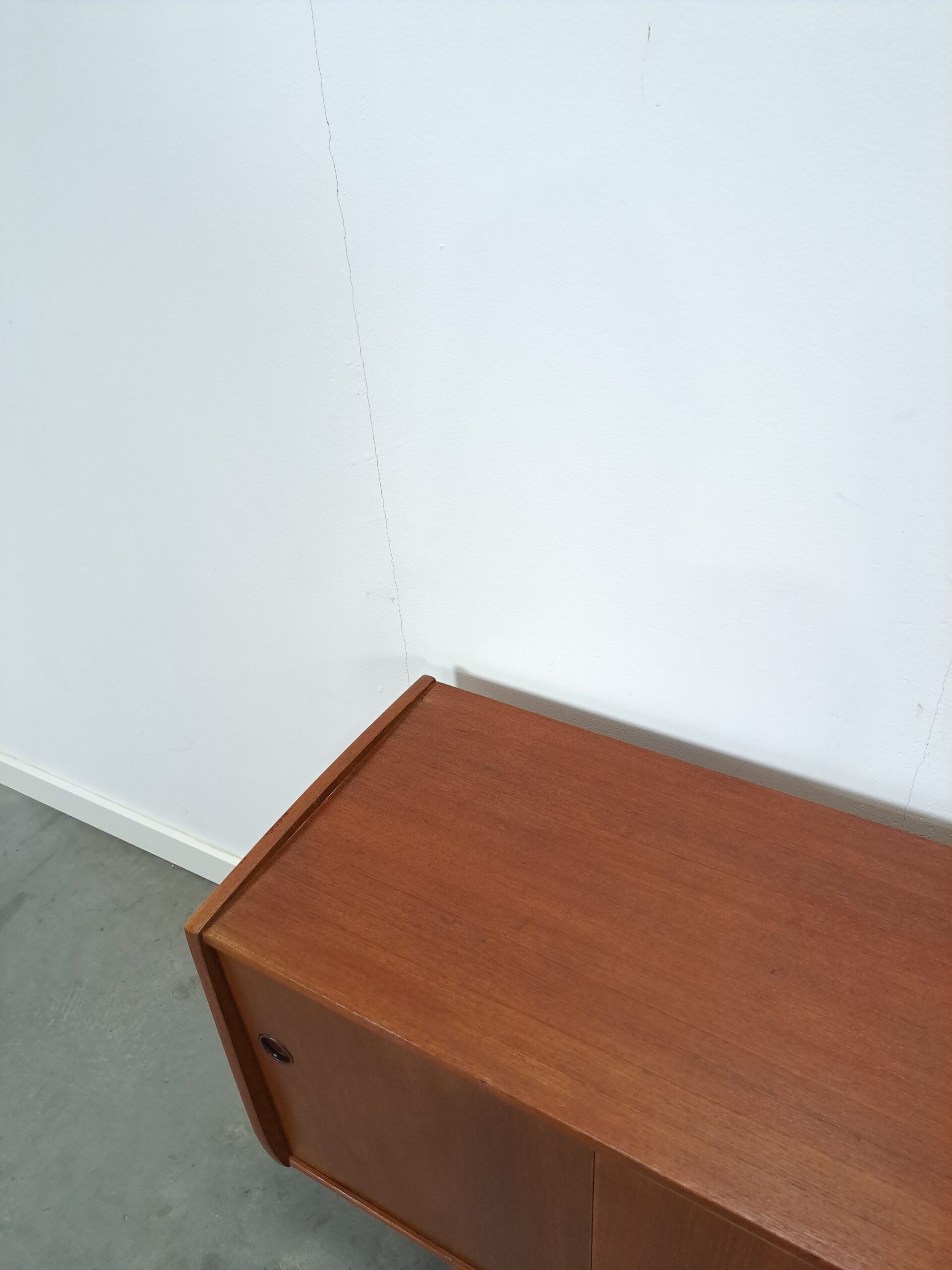 Teak veneer sideboard with drawers from Sweden