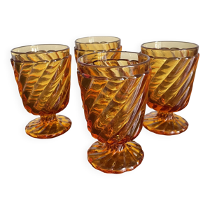 Verres ambrés baccarat